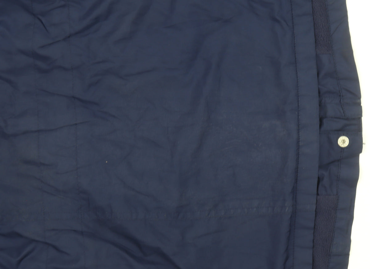 Additional view of Dunnes Women’s Blue Hooded Parka Jacket, size UK 12, Waterproof