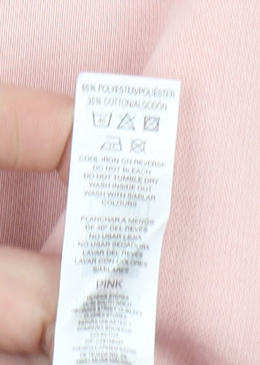 Additional view of Dunnes Women's Pink Pullover Sweatshirt Small Cotton Blend