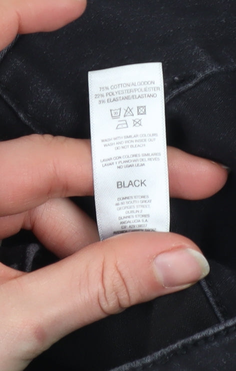 Additional view of Gallery Women Black Skinny Jeans UK 10 High Rise Stretch Denim