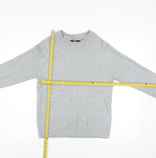 Vero Moda Women's Grey Crew Neck Knit Jumper Size S
