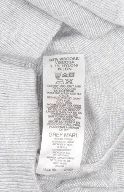 Additional view of Dunnes Women’s Grey Roll Neck Knit Jumper Medium