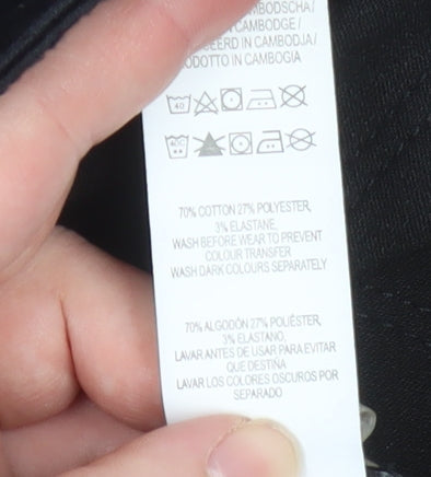 Additional view of Denim Co. Women’s Black Skinny Jeans, size UK 12, Regular 32in Leg