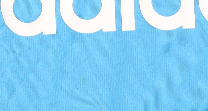 Adidas Boys Blue ClimaCool Sports T-Shirt 11-12 Years Short Sleeve Active Top