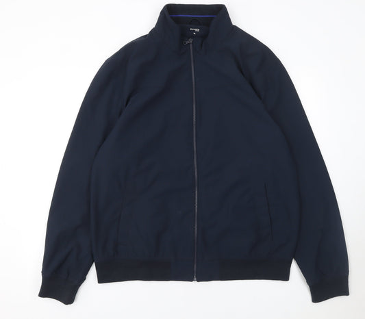 Additional front view of Dunnes Men's Blue XL Basic Jacket Full Zip Classic Style