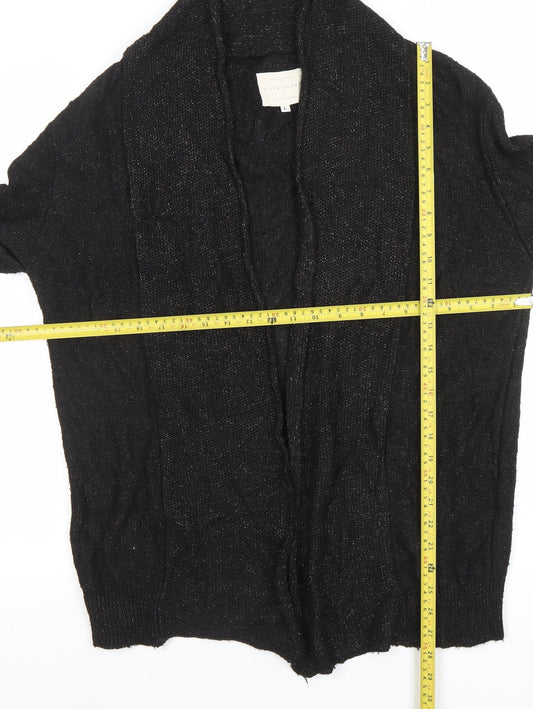 River Island Women’s Black Knit Open Cardigan Size L
