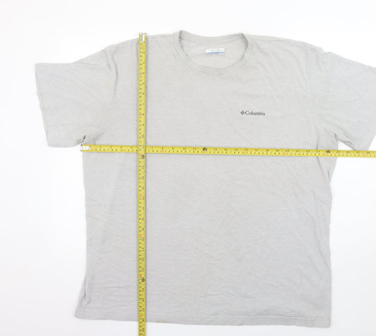 Columbia Men's Grey 2XL Cotton Short Sleeve Crew Neck T-Shirt