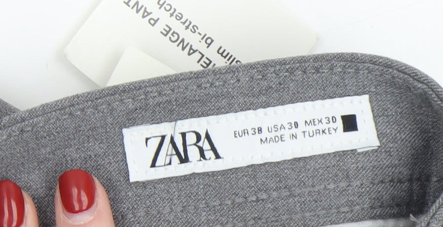 Zara Men's Grey Slim Fit Chino Trousers Size 30 Regular