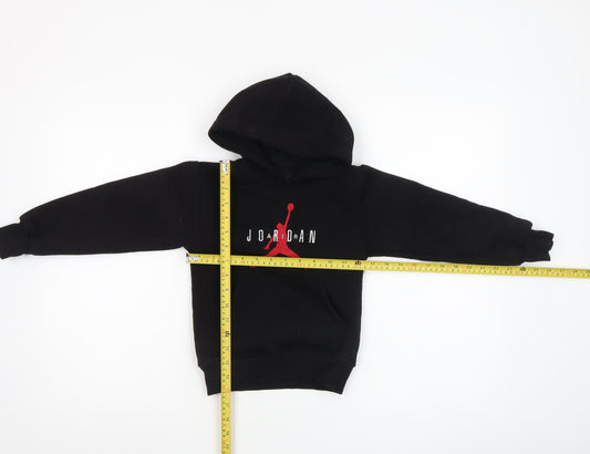 Jordan Boys Black Pullover Hoodie 4 Years Basketball Logo Sweatshirt
