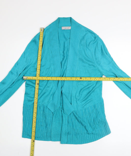 Marks and Spencer Women’s Blue Long Sleeve Open Knit Cardigan Size 14