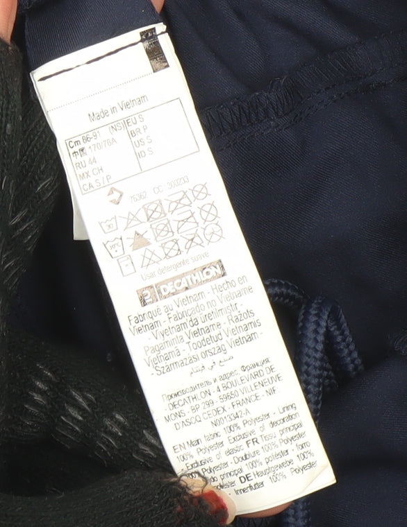 Artengo Womens Navy Blue Activewear Shorts Size S Regular Fit Lightweight