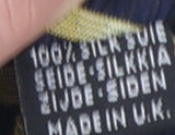 ITEMS Men's Navy and Gold Striped Pure Silk Tie Classic Style