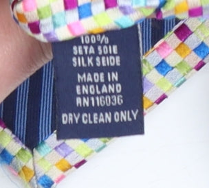 Charles Tyrwhitt Men's Multicoloured Slim Silk Tie Made in England