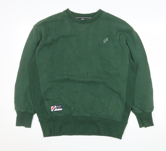 Superdry Men's Green XS Pullover Crew Neck Sweatshirt