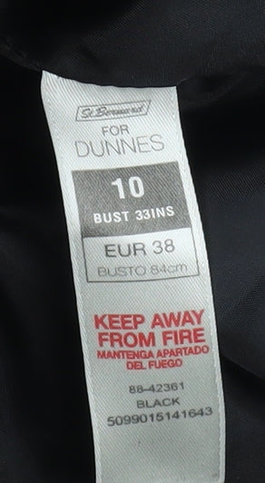 Additional view of Dunnes Women's Black Belted Puffer Jacket, size 10