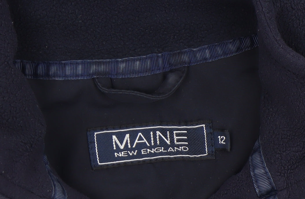 Additional view of Maine New England Women's Blue Fleece Full Zip Jacket, size 12