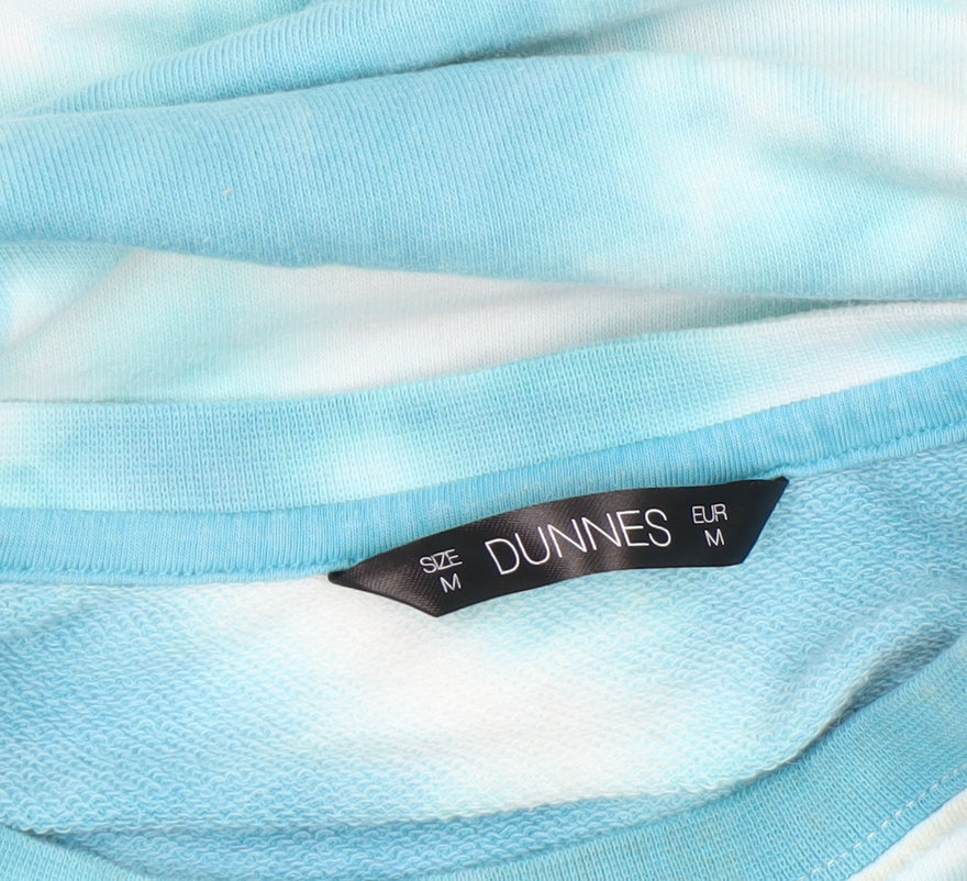 Additional view of Dunnes Women Blue Tie-Dye Pullover Sweatshirt, size M, Cotton Blend