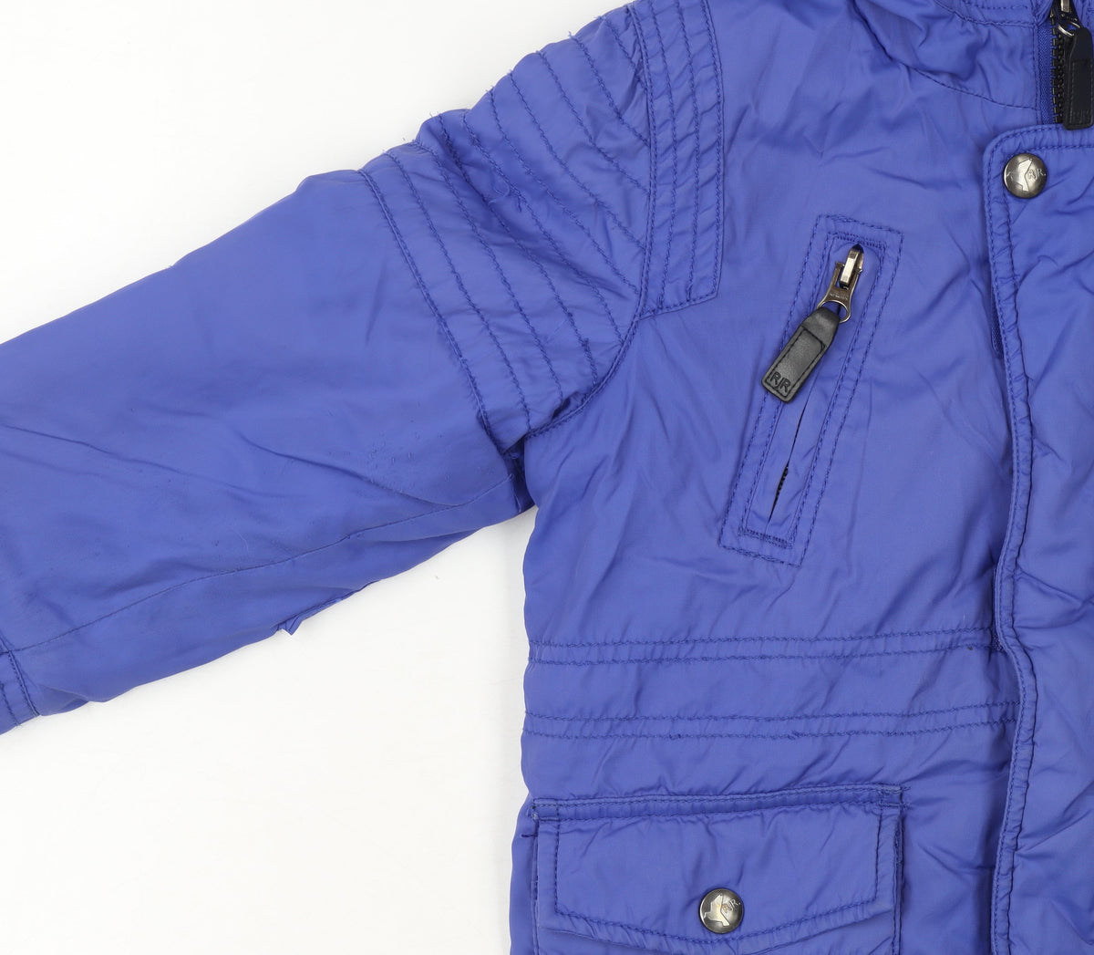 Additional view of RJR.John Rocha girls’ blue hooded puffer jacket 4-5 years winter coat