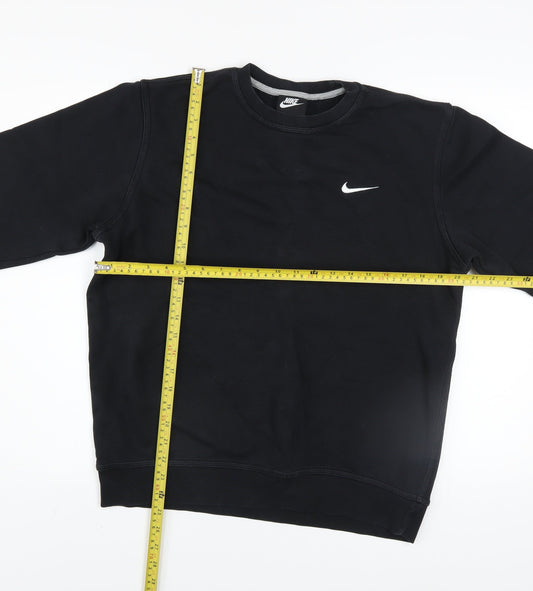 Nike Men's Black Crew Neck Pullover Sweatshirt Size M