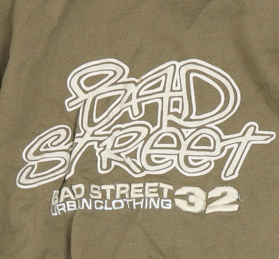 Bad Street Men’s Brown Pullover Sweatshirt Size M Graphic Print