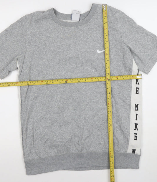 Nike Womens Grey Short Sleeve Crew Neck T-Shirt M