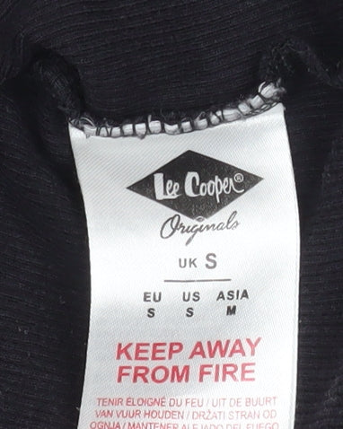 Lee Cooper Men's Black Cotton Sleeveless Tank Top Size S