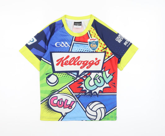 Additional front view of Masita boys’ multicoloured graphic gaa kellogg’s cúl camps t-shirt 2 years