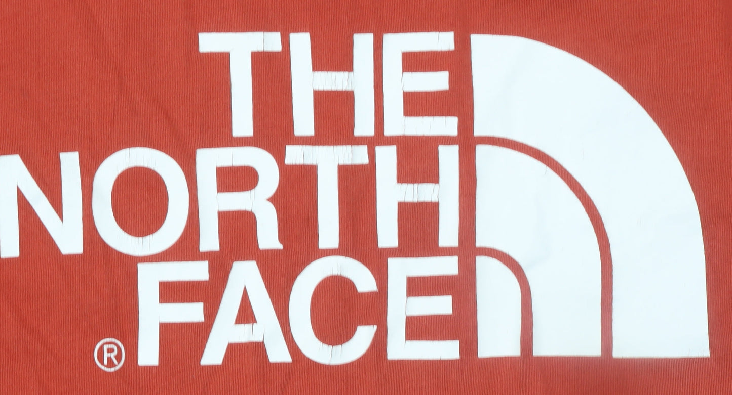 The North Face Womens Red Cotton Short Sleeve T-Shirt L