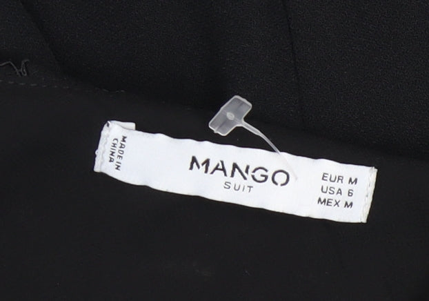 Mango Women’s Black One Shoulder Lace Jumpsuit Size 12