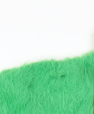 Additional view of Gallery women’s green fuzzy knit jumper uk m