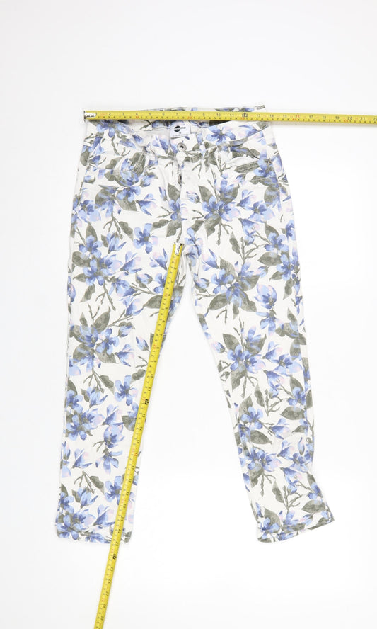 Ever.me Women's Multicoloured Floral Slim Trousers UK 12