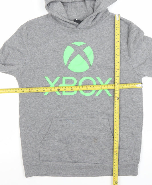 Xbox Boys Grey Pullover Hoodie 11-12 Years Cotton Blend Casual Gaming