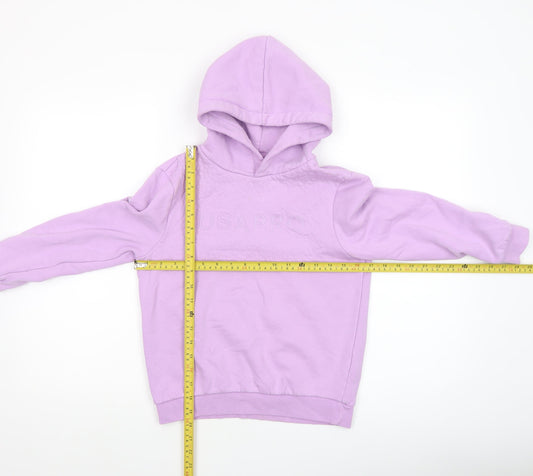 USA Pro Girls Purple Pullover Hoodie 9-10 Years Fleece Lined Casual Top