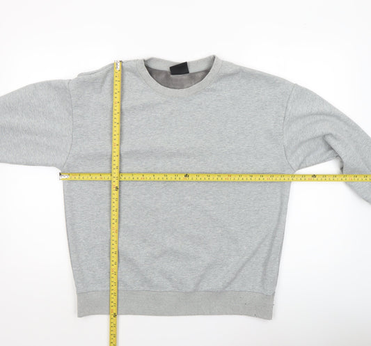 Independent Mens Grey Fleece Pullover Sweatshirt Size L
