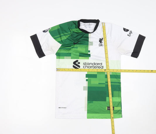 Nike Boys Green Liverpool FC 16 Years Football Jersey Shirt