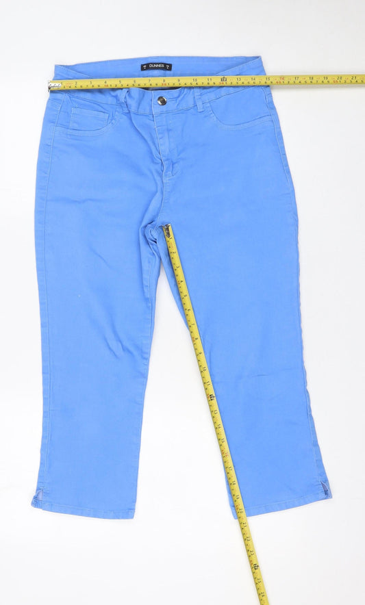 Dunnes Women Blue Stretch Straight Jeans Size 12 Regular Fit
