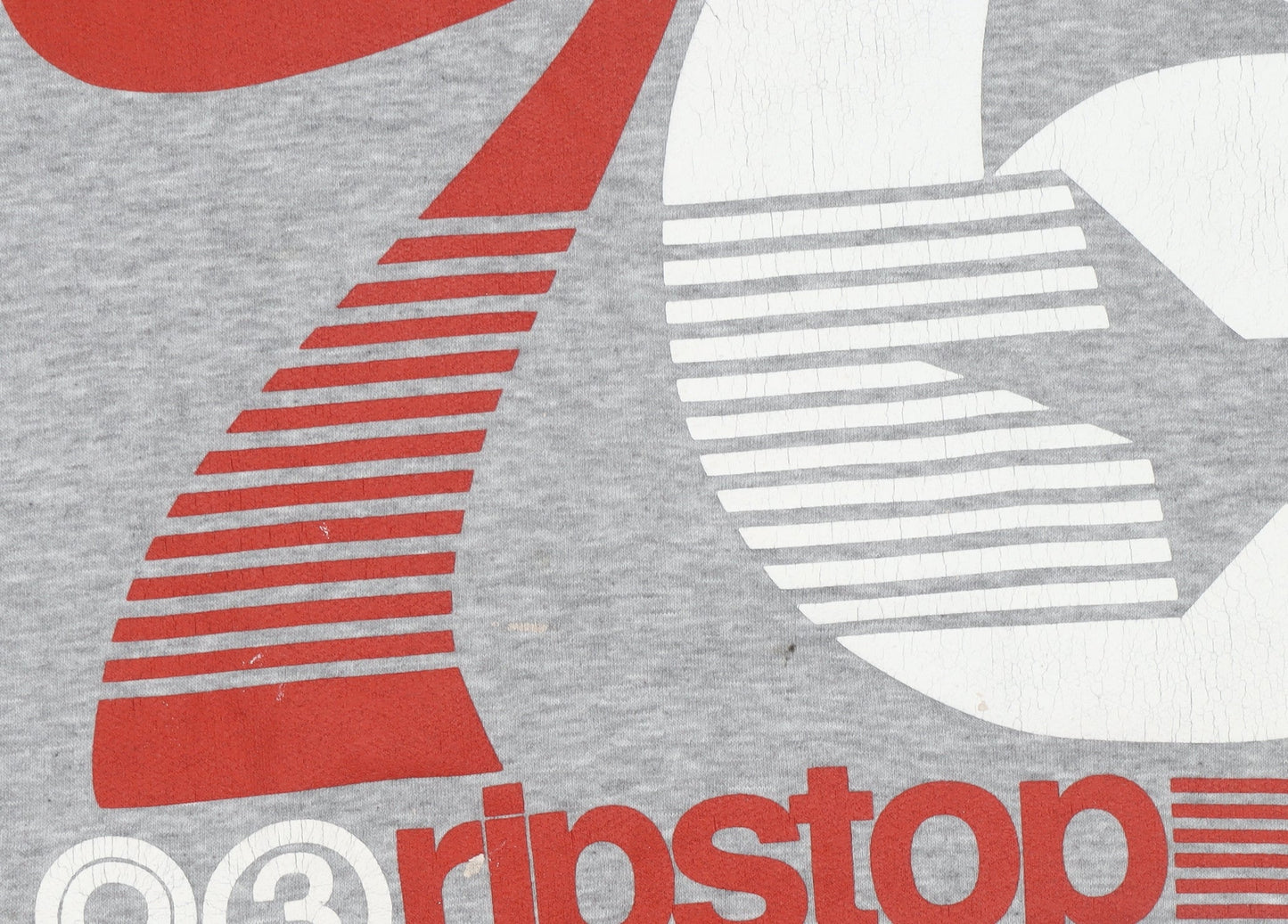 Ripstop Men's Grey XL Pullover Hoodie with Logo Print
