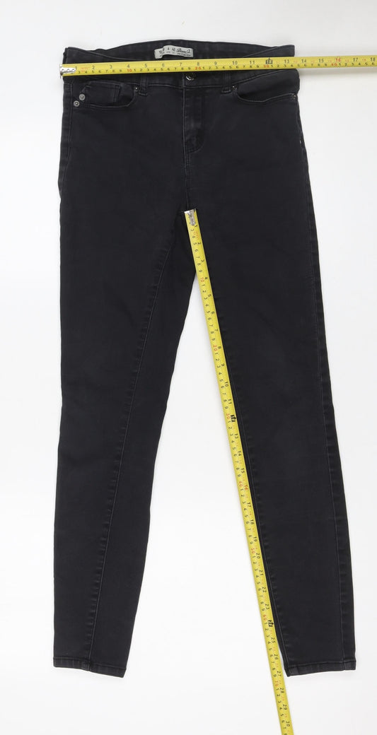 Denim Co Womens Black Size 10 Skinny Jeans Stretch