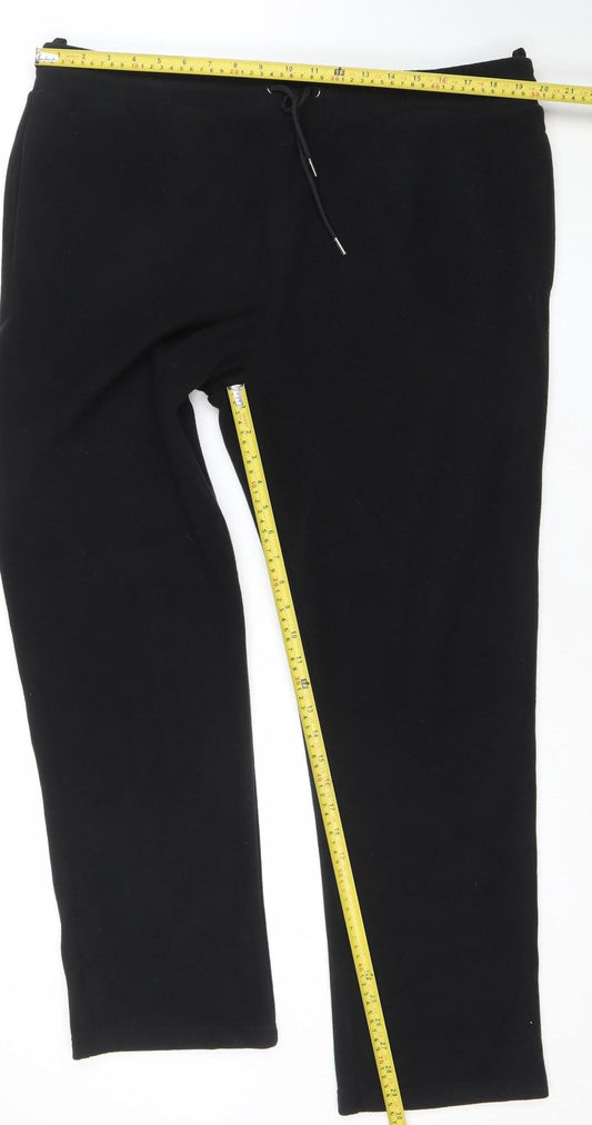 Marks and Spencer Men’s Black Fleece Sweatpants XL Regular Fit