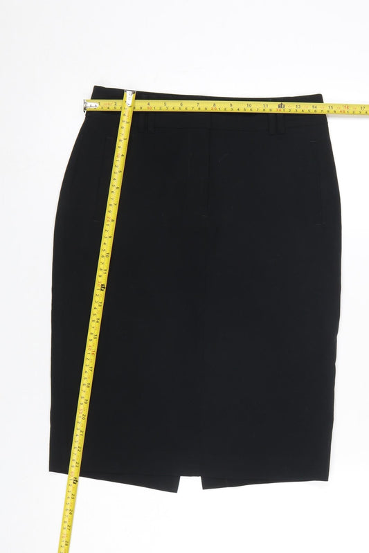 Marks and Spencer Women’s Black Size 8 Pencil Work Skirt