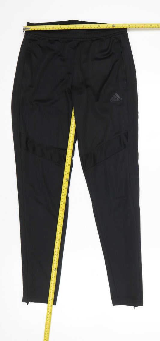 Adidas Women's Black Slim Fit Track Pants S Quick Dry Breathable