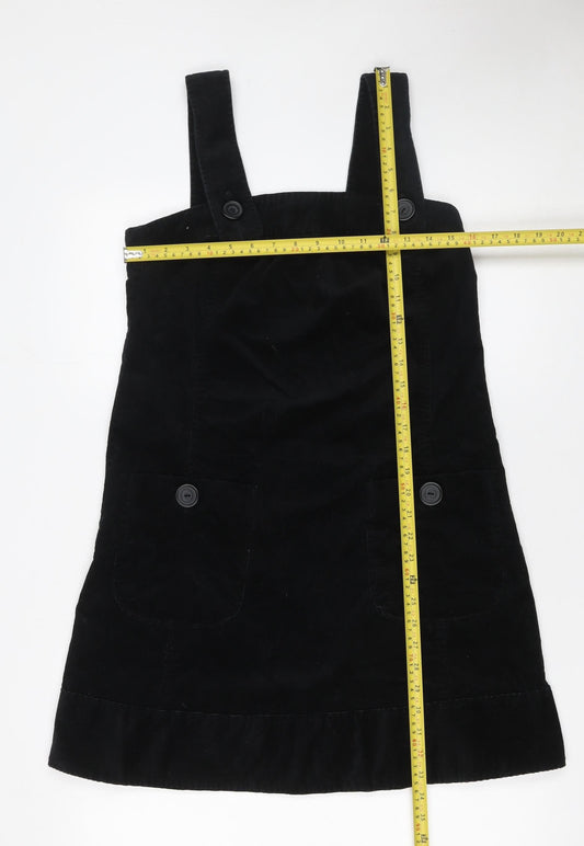 Vero Moda Women's Black Corduroy Pinafore Dress Size 10