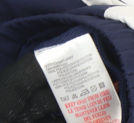 Additional view of Umbro boys’ blue full zip track jacket, size 13, years sports football coat