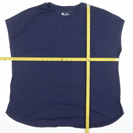 Dunnes Stores Womens Navy Blue L Basic Activewear T-Shirt