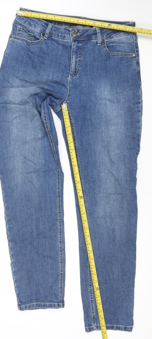 No2moro Women's Blue Straight Leg Jeans Size 4