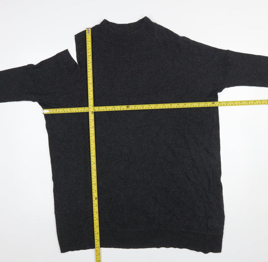 Mint Velvet Women Black Medium Cold Shoulder Knit Jumper