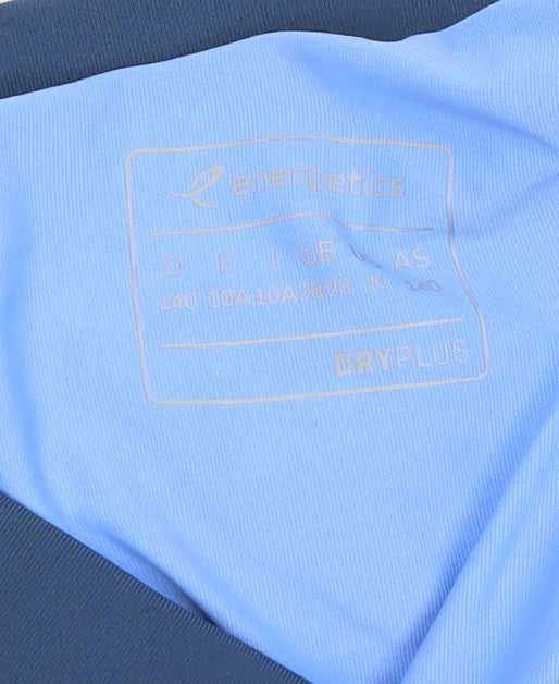 Additional view of Energetics girls’ blue polka dot athletic running shorts 10 years