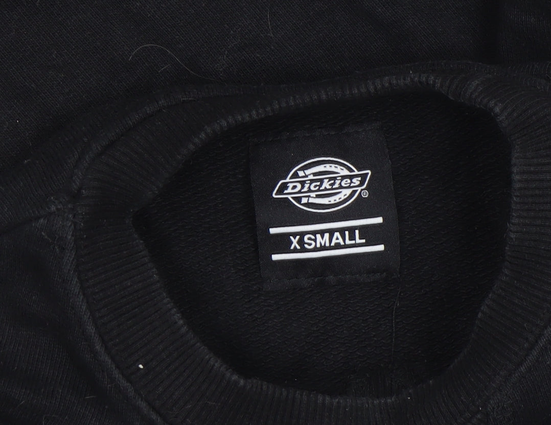 Dickies Men's Black XS Crew Neck Cotton Pullover Sweatshirt
