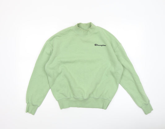 Champion Women's Green XS Pullover Sweatshirt Cotton Blend