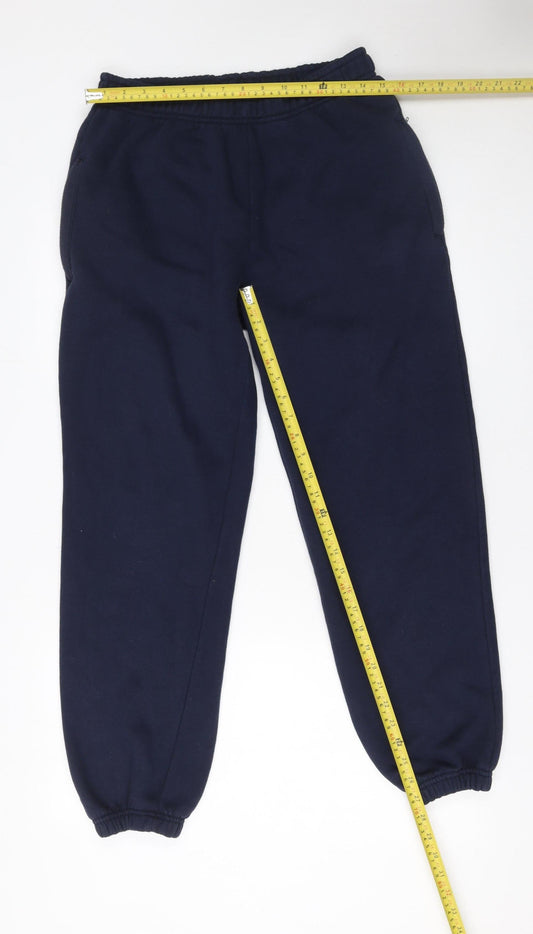 SM Sport Women's Blue Fleece Jogger Trousers Size M