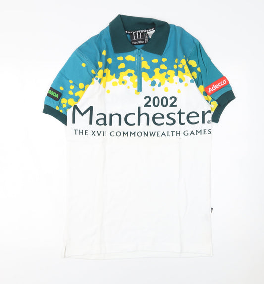 George Men’s White 2002 Commonwealth Games Polo Shirt XS